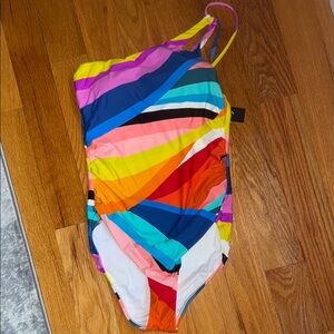 La Blanca one shoulder swimsuit. New w tags